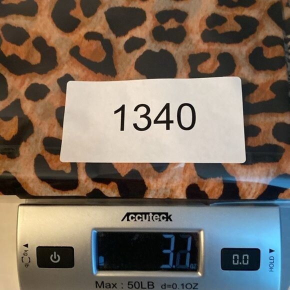 Gold Coast Womens Cheetah Coverup Size Large Wrap Kimono Poncho Bohemian Beachy - Picture 7 of 7